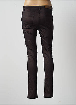 Pantalon slim taille basse taille basse noir JULIE GUERLANDE femme