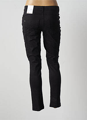 Pantalon slim tissage popeline taille normale noir STREET ONE femme
