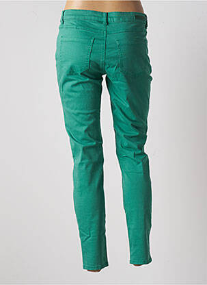Pantalon slim stretch vert GEISHA femme