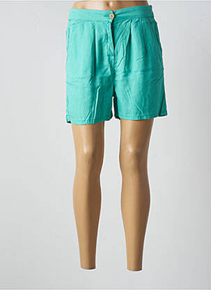Bermuda taille élastique taille normale vert C'EST BEAU LA VIE femme
