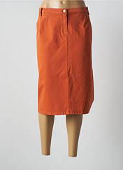 Jupe mi-longue orange GUY DUBOUIS pour femme seconde vue