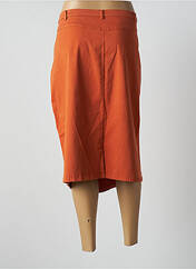 Jupe mi-longue orange GUY DUBOUIS pour femme seconde vue