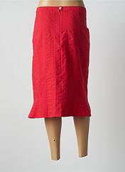 Jupe mi-longue rouge GUY DUBOUIS pour femme seconde vue