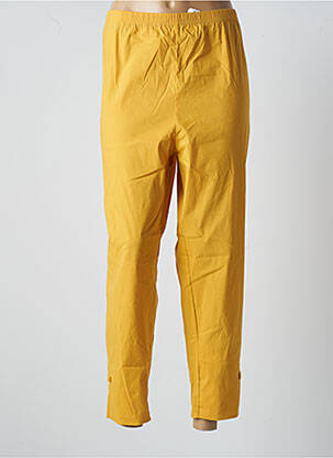 Pantalon slim jaune FRANCK ANNA pour femme