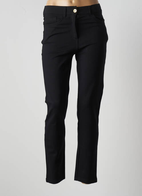 Pantalon slim stretch taille normale noir ÉTYMOLOGIE femme