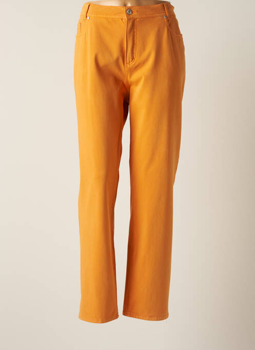 Pantalon droit orange ANNA MONTANA pour femme