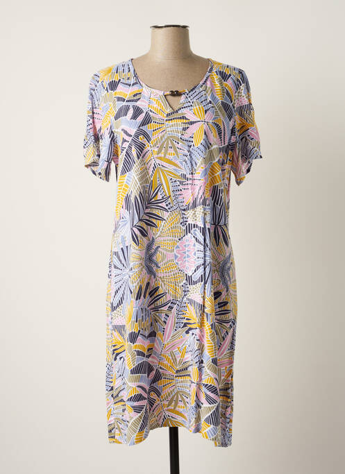 Robe mi-longue bleu MASSANA pour femme