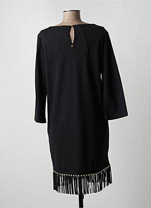 Robe mi-longue manches 3/4 manches 3/4 noir LIU JO femme