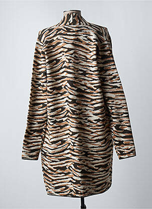 Gilet manches longues col v marron RINO & PELLE femme