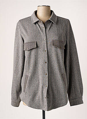 Veste casual coupe droite gris EVA KAYAN femme