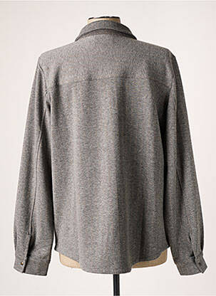 Veste casual coupe droite gris EVA KAYAN femme