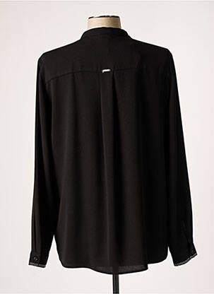 Chemisier tissage crêpe manches longues noir LIU JO femme