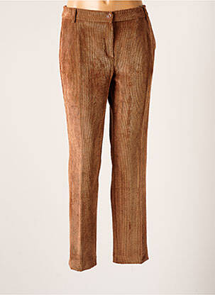 Pantalon droit stretch taille normale marron MARKUP femme