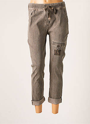 Jegging délavé taille haute gris CREAM femme