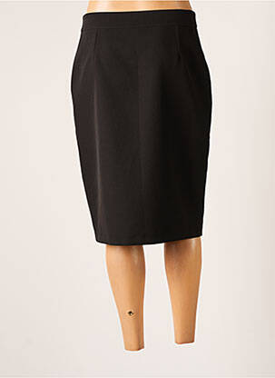 Jupe mi-longue taille à pinces noir LIU JO femme
