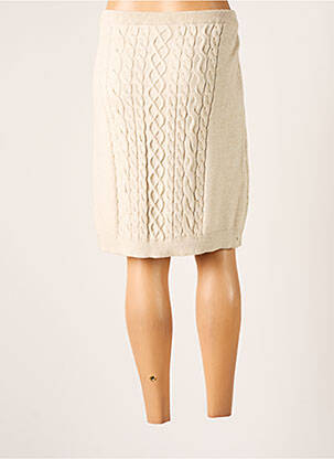 Jupe mi-longue taille haute beige CREAM femme