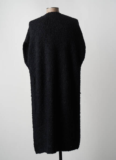 Gilet manches courtes maille tricot noir RINO & PELLE femme
