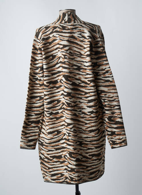 Gilet manches longues marron RINO & PELLE femme