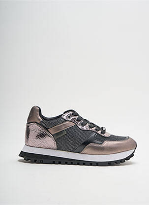Baskets bout rond talon plat jusqu'à 3cm marron LIU JO femme
