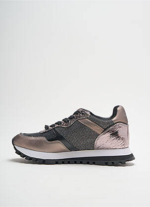 Baskets bout rond talon plat jusqu'à 3cm marron LIU JO femme