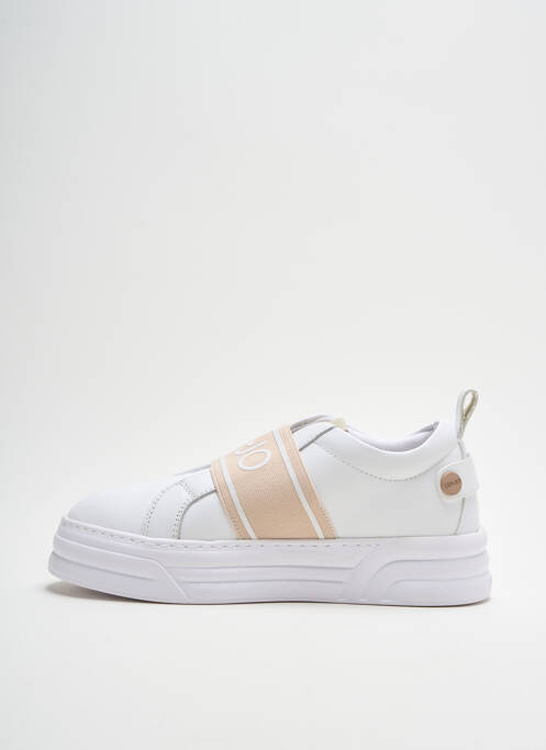 Baskets fermeture elastique talon de 4 à 6cm blanc LIU JO femme