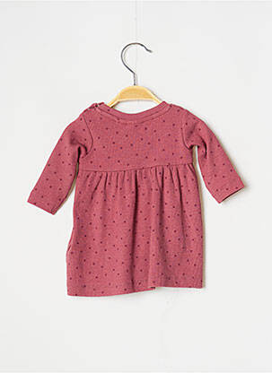 Robe mi-longue col rond manches longues rose NAME IT fille