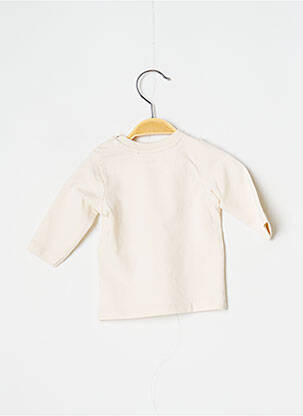 T-shirt coupe cintrée manches longues beige NAME IT fille