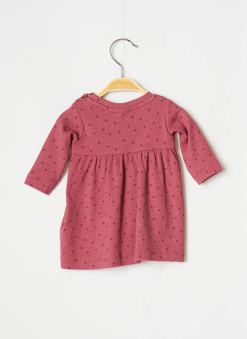 Robe mi-longue col rond manches longues rose NAME IT fille
