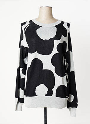 Pull stretch manches longues noir WNT COLLECTION femme
