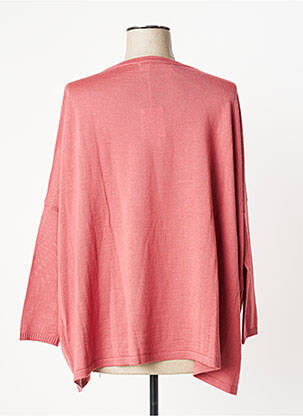 Pull tunique finition bords-côtes manches longues rose ANONYME DESIGNERS femme