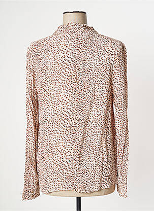 Blouse poignets boutonnés avec fente manches longues rose YUKA femme