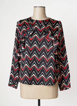 Blouse fermeture boutonnée au dos manches 3/4 noir ANONYME DESIGNERS femme