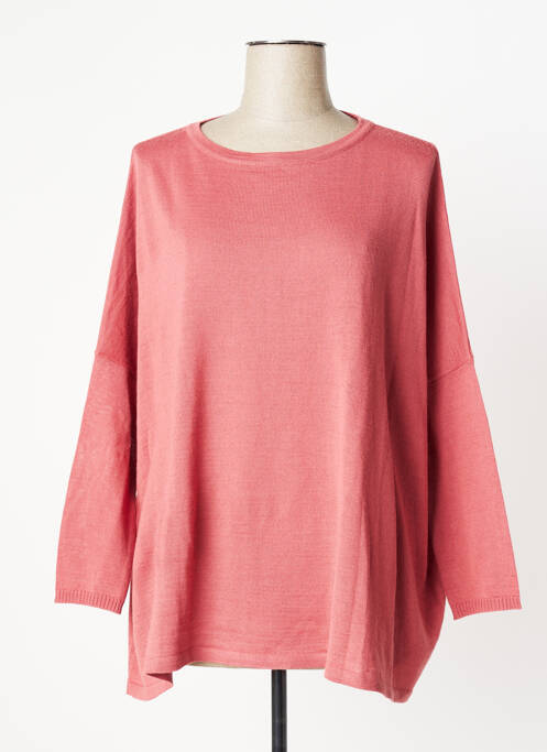 Pull tunique rose ANONYME DESIGNERS pour femme