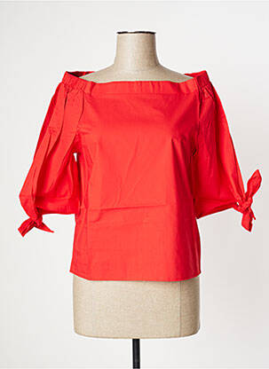 Blouse manches 3/4 manches 3/4 rouge ANONYME DESIGNERS femme