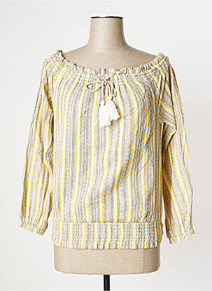 Blouse manches longues manches longues jaune CREAM femme
