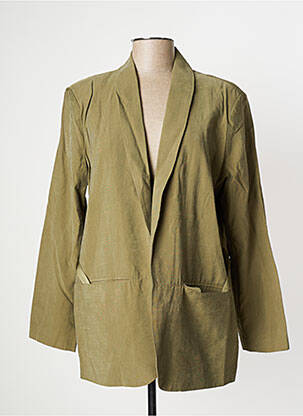 Blazer col châle vert YAYA femme