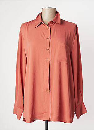 Chemisier poches poitrine manches longues orange ANONYME DESIGNERS femme