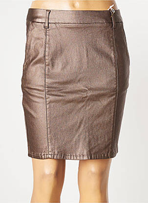 Jupe courte taille haute marron CREAM femme