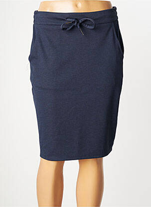 Jupe mi-longue stretch bleu FRANSA femme
