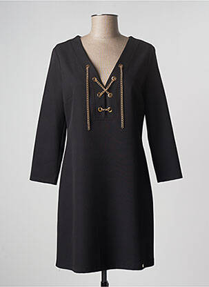 Robe mi-longue manches 3/4 manches 3/4 noir RINASCIMENTO femme