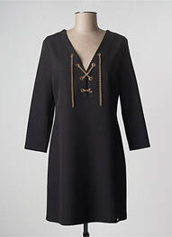 Robe mi-longue manches 3/4 manches 3/4 noir RINASCIMENTO femme