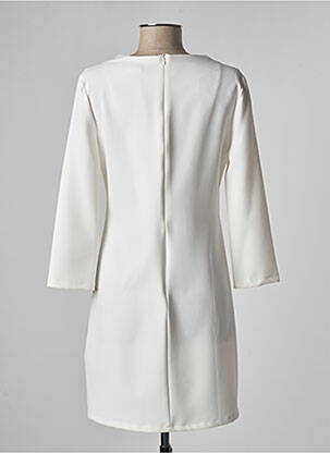 Robe mi-longue manches 3/4 manches 3/4 blanc RINASCIMENTO femme