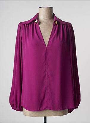 Blouse manches longues manches longues violet RINASCIMENTO femme