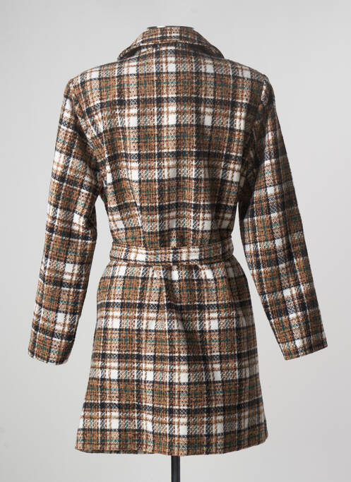 Manteau long marron HALOGENE pour femme