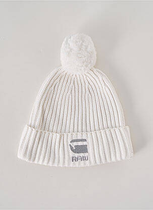 Bonnet maille grosse maille blanc G STAR fille