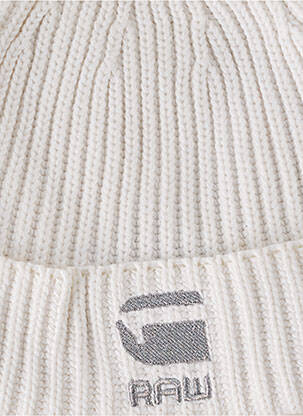 Bonnet maille grosse maille blanc G STAR fille