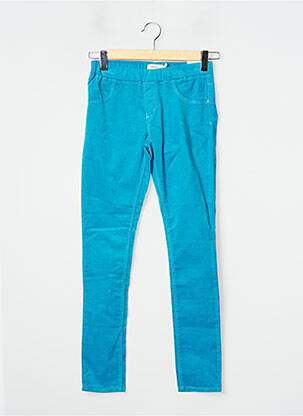 Jegging tissage velours taille élastique bleu CATIMINI fille