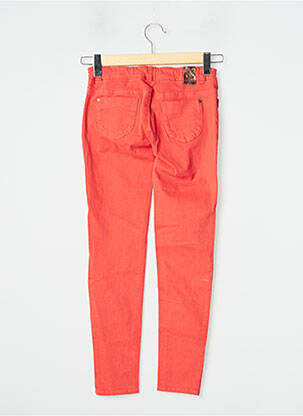 Pantalon slim tissage popeline taille ajustable rouge CATIMINI fille