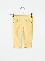Pantalon slim stretch taille ajustable jaune 3 POMMES garcon