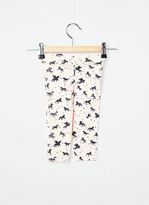 Legging stretch taille élastique rose 3 POMMES fille